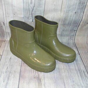 UGG Drizlita Olive Green Rubber Waterproof Boots Womens Size 10 (9)